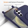 Belzsxy Magnetic Phone Case with Lanyard for Samsung Galaxy A14/A14 5G, MagSafe Compatible, Dark Blue view 3
