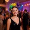 Richaa Colorful Feather Headband for Women, 1920s Fascinator with Artificial Flowers view 3