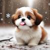 Aukojoy Shih Tzu Full 11CT Stamped Cross-Stitch Kit, 40 x 40 cm, for Adult Home Decor view 4