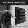 Repa Market 100 mm Black Plastic Louvered Ventilation Grille view 4
