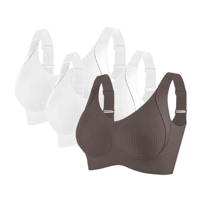 Women's High-Support Seamless Sports Bras, 3-Pack, Underwire-Free
