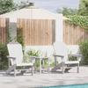 Tonture 3-Piece Garden Lounge Set, White, 38 x 38 x 46 cm view 1