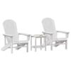 Tonture 3-Piece Garden Lounge Set, White, 38 x 38 x 46 cm view 3