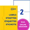 Avery Zweckform Weatherproof Removable Film Labels, White, 210 x 148 mm, 20 Labels view 1