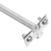 Galvanized Iron Rod Brackets, 4-Piece, Silver, Weather-Resistant view 3