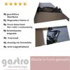 Stainless Steel Worktop with Upstand, Brushed K240, 1 mm Thick, 130 cm Long view 3
