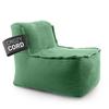Lumaland Cord Modular Bean Bag Center, 54 x 81 x 70 cm, Indoor, Green view 1