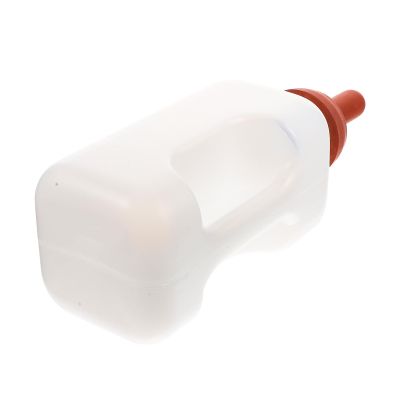 ifundom Thickened 2L Animal Feeding Bottle with Handle for Calves, Lambs and Goats, Bite-Resistant Nipple, Shatterproof, Lightweight and Portable