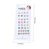 Cartoon Earring Stickers, 4 Sets, Self-Adhesive Plastic view 2