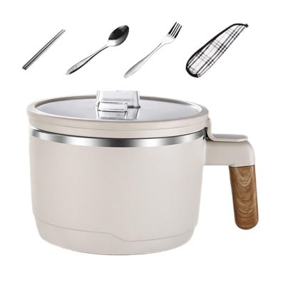 Microwave Pasta Bowl with Handles, Portable Stainless Steel Insert