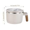 Microwave Pasta Bowl with Handles, Portable Stainless Steel Insert view 2