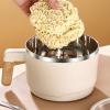 Microwave Pasta Bowl with Handles, Portable Stainless Steel Insert view 3