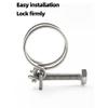 Adjustable 304 Stainless Steel Hose Clamp Set, Heavy-Duty Pipe Clamps for Plumbing, Automotive, and Marine Applications (51-3 mm x 2 pcs) view 3