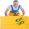 High-Voltage Insulating Blanket, 16 to 60 in, with Clamps for Electricians, 0.4 kV/10 kV Protection (80 x 100 cm, 10 kV) view 2