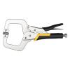 SENJEOK 27.9 cm C Clamp, Welding Locking Face Clamp with Adjustable Screw, Silver/Black view 1