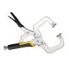 SENJEOK 27.9 cm C Clamp, Welding Locking Face Clamp with Adjustable Screw, Silver/Black view 3