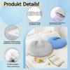 Ergonomic Knitted Support Pillow for Bed and Sofa, Purple view 2