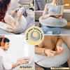 Ergonomic Knitted Support Pillow for Bed and Sofa, Purple view 3