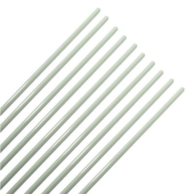 10 White Fiberglass Rods, 40 Inches Long, 3 mm x 100 cm