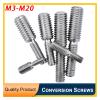 304 Stainless Steel Reducing Nuts with Sleeves, Double-Ended Threaded Adapter Screws, M3–M20 Camera Adapters (30 pcs, M6×15/M10×15) view 2