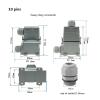 1 pc HDC-HA-10/16 Heavy-Duty Connector, 250 V 16 A Waterproof Connector for Industrial Automation and Mechanical Engineering (10-Side with Cover) view 4