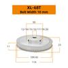 1pc XL Timing Pulley, 68T/70T/72T, 5.08mm Pitch, 10mm Belt Width view 2