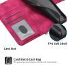 Auslbin Xiaomi Redmi Note 15 Pro 4G Wallet Case, Premium PU Leather Flip Cover, Red view 4