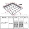 Invisible Recessed Square Septic Tank Cover with Retractable Handle, Stainless Steel, 5 cm, 100 x 100 cm view 2