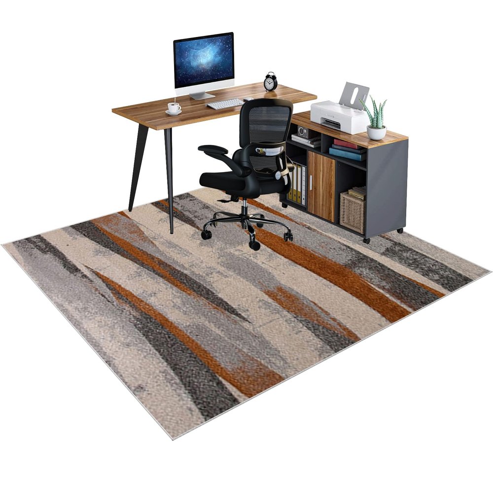 LXSDGVZD 90 x 120 cm Floor Protection Mat for Hard Floors