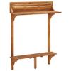 Tonture 3-Piece Solid Acacia Wood Balcony Bar Set, Oiled, 90 x 37 x 122.5 cm view 3