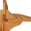 Tonture 3-Piece Solid Acacia Wood Balcony Bar Set, Oiled, 90 x 37 x 122.5 cm view 4