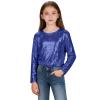Girls' Glitter Sequin Long-Sleeve Top view 3