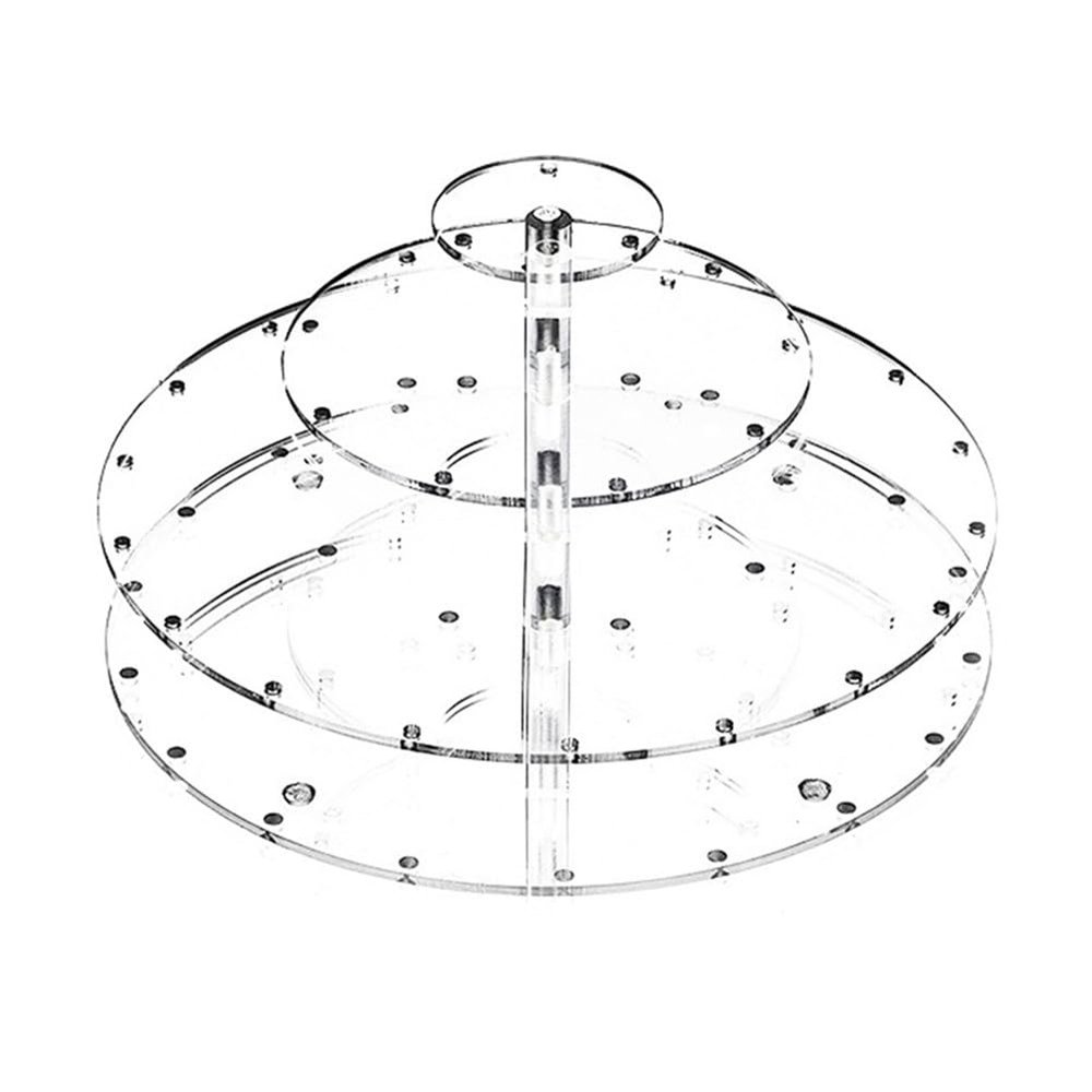 FACAIIO 3-Tier Acrylic Cake Stand with 30 Holes