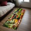 Green Fruit & Vegetable Kitchen Runner Rug, 60 x 120 cm view 3