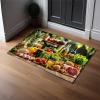Green Fruit & Vegetable Kitchen Runner Rug, 60 x 120 cm view 4