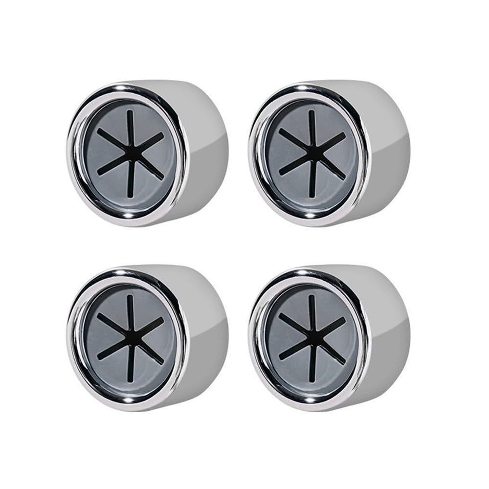 FACAIIO No-Drill Storage Hooks with Chrome Finish, 4-Pack