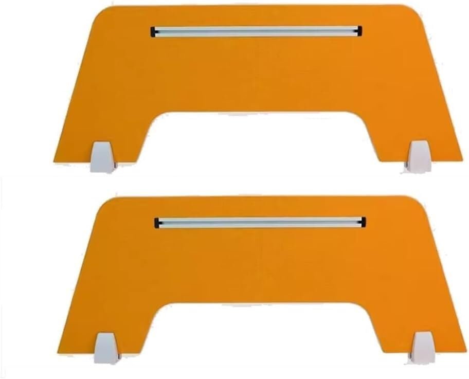 Office Partition, 2 Acoustic Panels with Support Feet for Classroom Tables (Each 60 x 30 cm)
