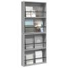 vidaXL Magazine Rack 2 pcs Gray Sonoma 60 x 12 x 70 cm Engineered Wood view 1