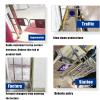 1-Way Spring-Loaded Safety Swing Gate, Stainless Steel, 50 x 97 cm view 3