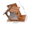 Wooden Squirrel Feeder House for Outdoors, Garden, and Trees view 2
