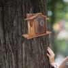 Wooden Squirrel Feeder House for Outdoors, Garden, and Trees view 4