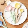 ALMLNLL 3D Flower-Shaped Ceramic Soup Spoons, 2-Pack view 4