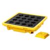 SFSLBFB Modular Heavy-Duty Spill Containment Tray, 67 x 67 x 15 cm, with Leak-Proof Grating Platform view 2