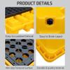 SFSLBFB Modular Heavy-Duty Spill Containment Tray, 67 x 67 x 15 cm, with Leak-Proof Grating Platform view 4