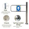 Adjustable Universal Stainless Steel Security Swing Gate, One-Way Rotating Barrier view 3