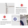 Automatic-Closing Safety Gate for Stores and Warehouses, Left Door, 70 x 102 cm view 3