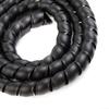 Hydraulic Hose Protection Spiral Wrap, 1 m, 8/12 mm Inner Diameter, Black, for Hydraulic, Pneumatic and Industrial Hoses (D-12 mm) view 2
