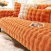 Generic Washable Plush Sofa Cover for Dogs, Orange, 110 x 210 cm view 1