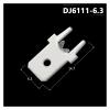50/100-Pack 6.3 mm Hole Plug-In Solder Terminals, 0.3 mm Copper Crimp Connectors for PCBs view 2