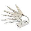 FACAIIO Stainless Steel Gap Gauge Set, 7 Tapered Feeler Gauges, 175 mm view 1